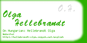 olga hellebrandt business card